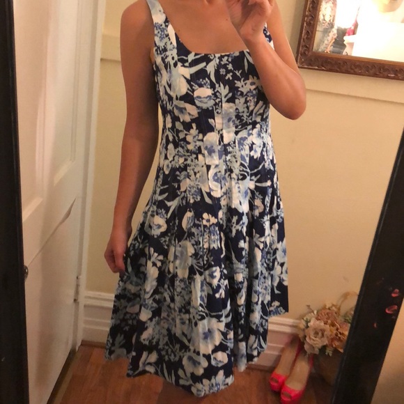 Ralph Lauren Dresses & Skirts - Lauren Blue floral dress 10